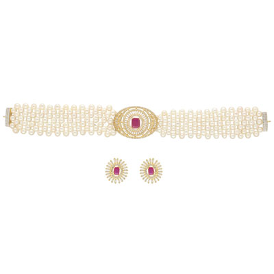 "Awfull Pearl Choker Necklace - JPAPL-23-06 - Click here to View more details about this Product